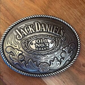 Jack Daniels Silver Belt Buckle